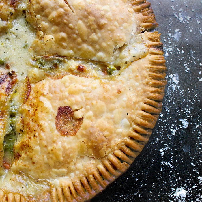 Chicken Pot Pie using The Cajun Spoon's Chicken & Dumplings mix!