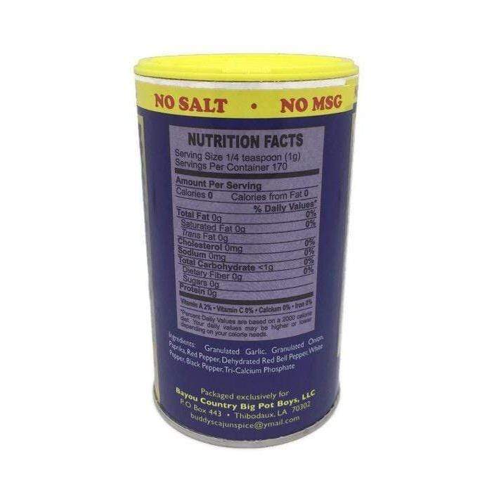 Salt-Free Cajun Seasoning Jar, 1/2 Cup, 2.4 oz.