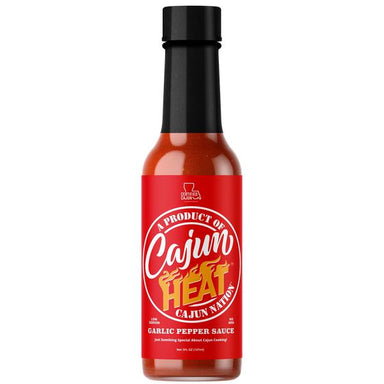 Cajun Nation Cajun Heat Garlic Pepper Sauce, 5 floz