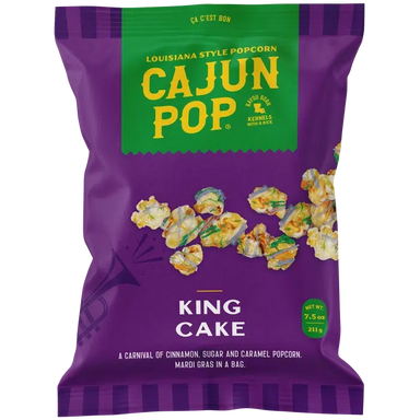 Cajun Pop King Cake Popcorn, 7.5oz